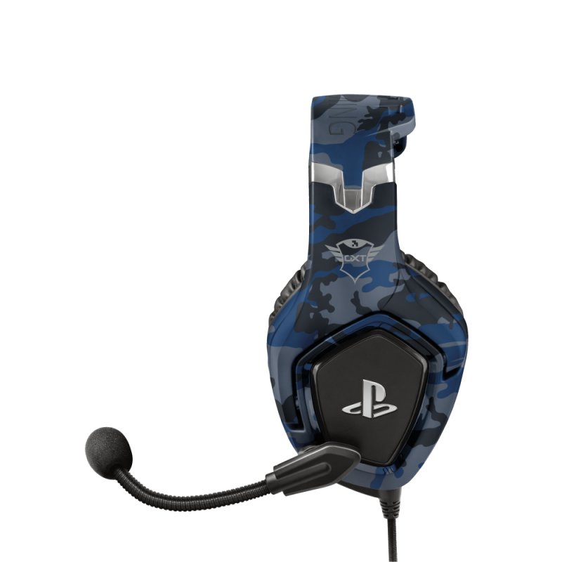 Trust GXT 488 Forze PS4 Casque Avec fil Arceau Jouer Noir, Bleu