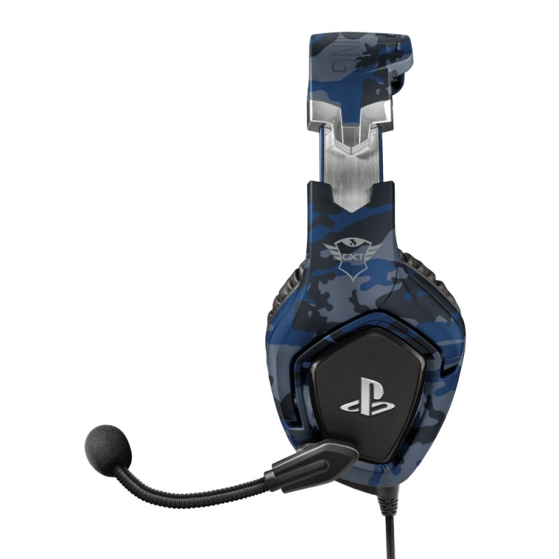 Trust GXT 488 Forze PS4 Casque Avec fil Arceau Jouer Noir, Bleu