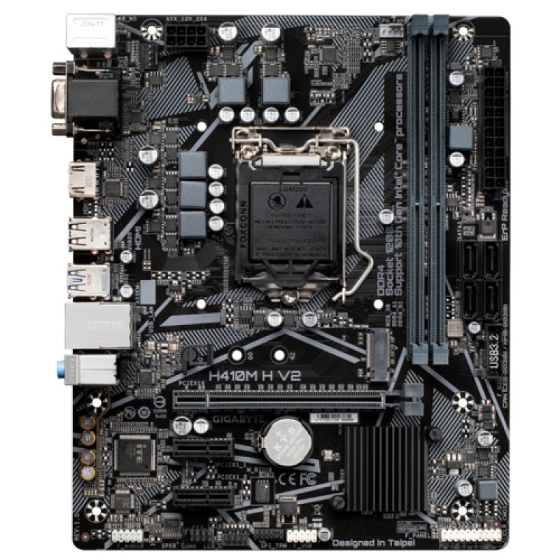 Gigabyte H410M H V2 carte mère Intel H410 LGA 1200 micro ATX