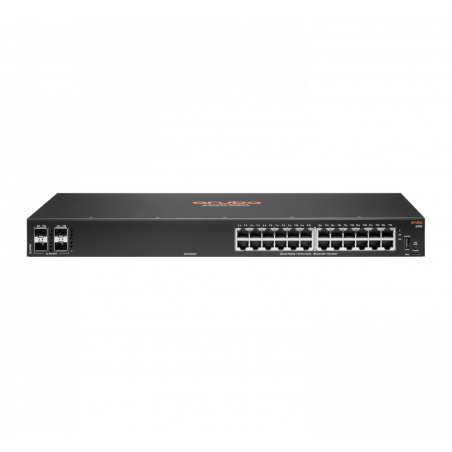 Aruba 6100 24G 4SFP+ Géré L3 Gigabit Ethernet (10/100/1000) 1U Noir