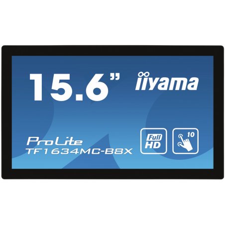 iiyama ProLite TF1634MC-B8X écran plat de PC 39,6 cm (15.6") 1920 x 1080 pixels Full HD LED Écran tactile Multi-utilis