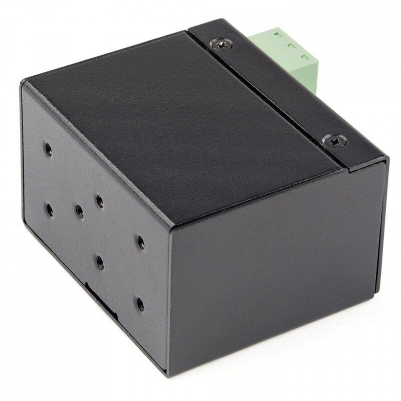 StarTech.com Industrial Fiber to Ethernet Media Converter - 100Mbps SFP to RJ45/Cat6 - Singlemode/Multimode Optical Fibe