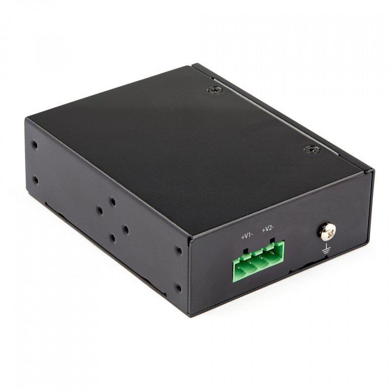 StarTech.com Industrial Gigabit PoE Injector - High Speed/High Power 90W - 802.3bt PoE++ 52V-56VDC DIN Rail UPoE/Ultra P