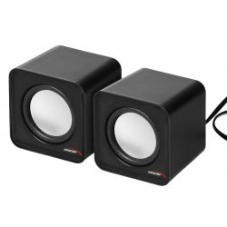 Audiocore AC870 B haut-parleur 2-voies Noir, Gris Avec fil 3 W