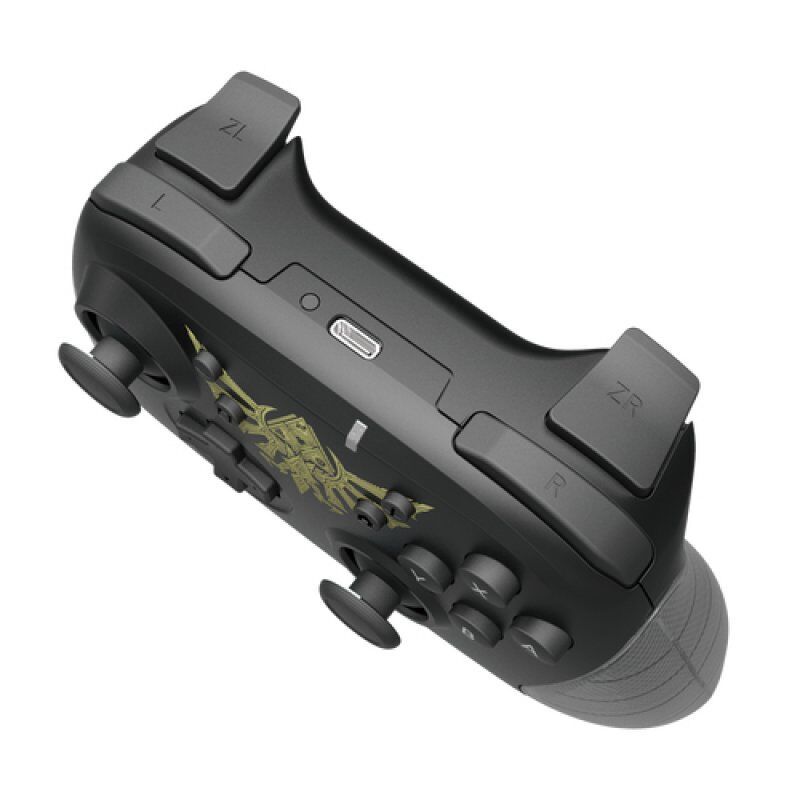 Hori NSW-234U accessoire de jeux vidéo Noir, Or Bluetooth Manette de jeu Analogique Nintendo Switch