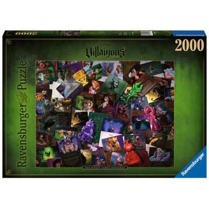 Ravensburger Puzzle 2000 p - Les Méchants Disney (Collection Disney Villainous)
