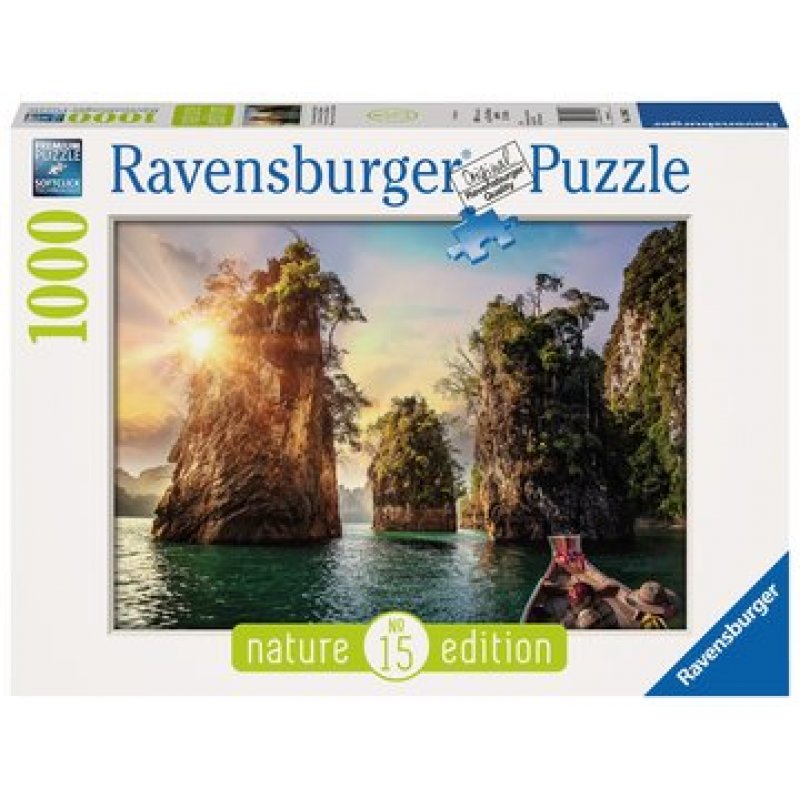 Puzzle Ravensburger compatible - Lac de Cheow Lan (1000 pièces)