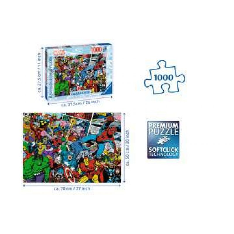 Ravensburger Marvel Challenge Jeu de puzzle 1000 pièce(s) Bandes dessinées