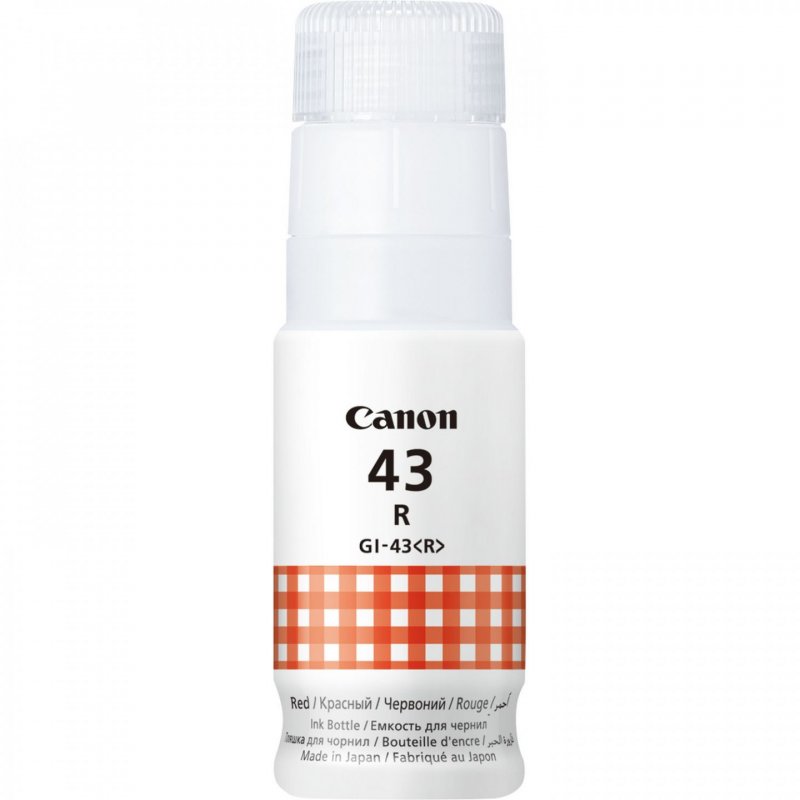 GI-43 R EMB RED INK BOTTLE