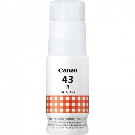 GI-43 R EMB RED INK BOTTLE