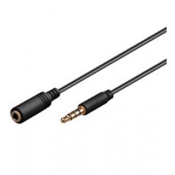 Goobay 3m 3.5mm audio cable Black