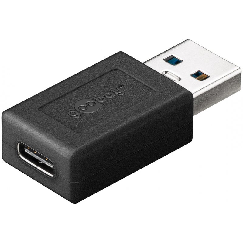 Adaptateur USB 3.0 SuperSpeed vers USB-C - Noir