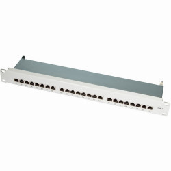 NWSZ Patchpanel 19" 24P CAT6 LogiLink compatible gr