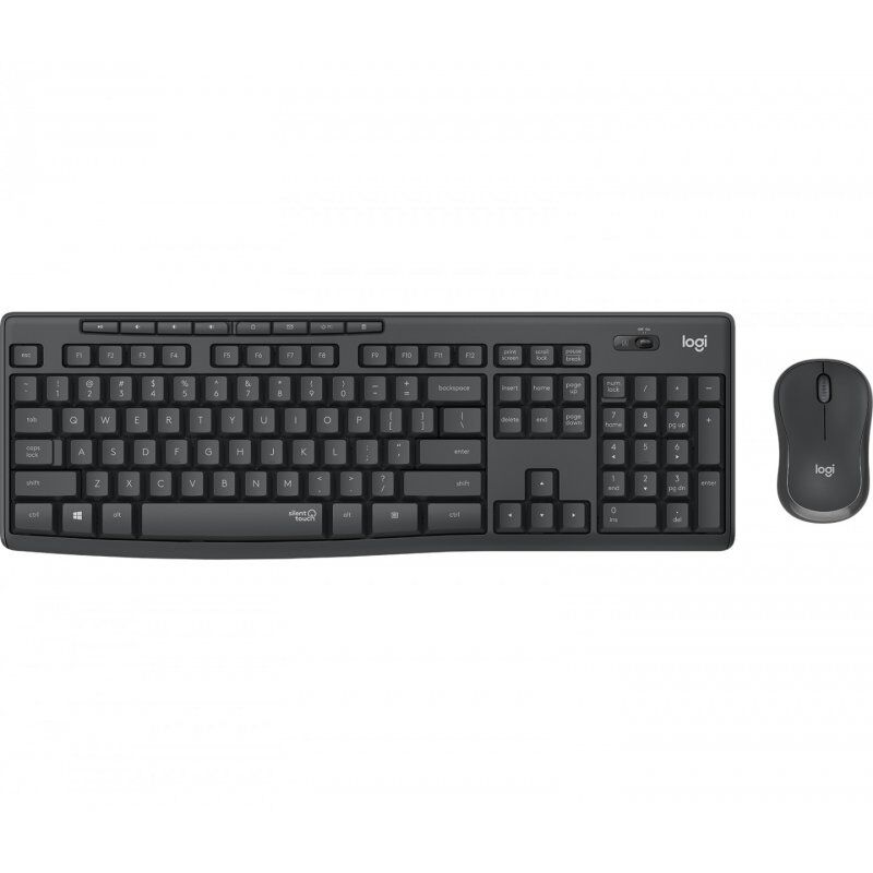Logitech MK295 Silent Wireless Combo clavier Souris incluse RF sans fil Slovaque Graphite
