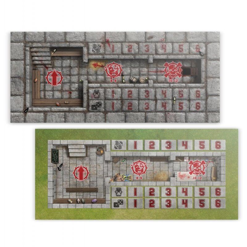 Games Workshop Sevens Pitch: Double-sided Pitch and Dugouts for Blood Bowl Sevens