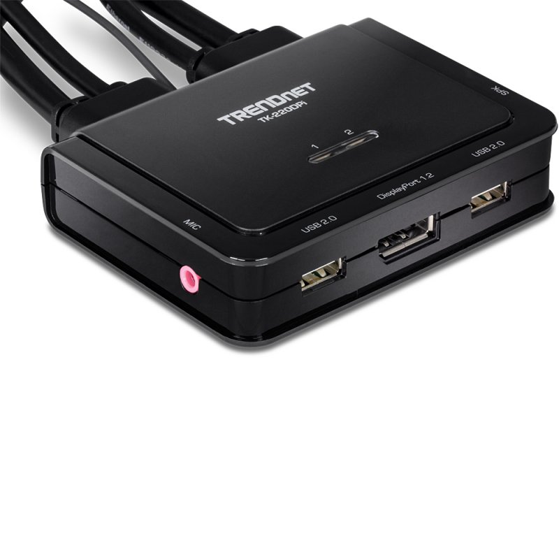 2-PORT 4K DISPLAYPORT KVM SWITCH