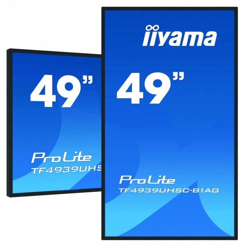 iiyama ProLite TF4939UHSC-B1AG écran plat de PC 124,5 cm (49") 3840 x 2160 pixels 4K Ultra HD LED Écran tactile Multi-