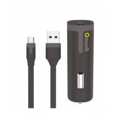 Muvit MUPAK0324 chargeur d'appareils mobiles Universel Noir Allume-cigare Auto