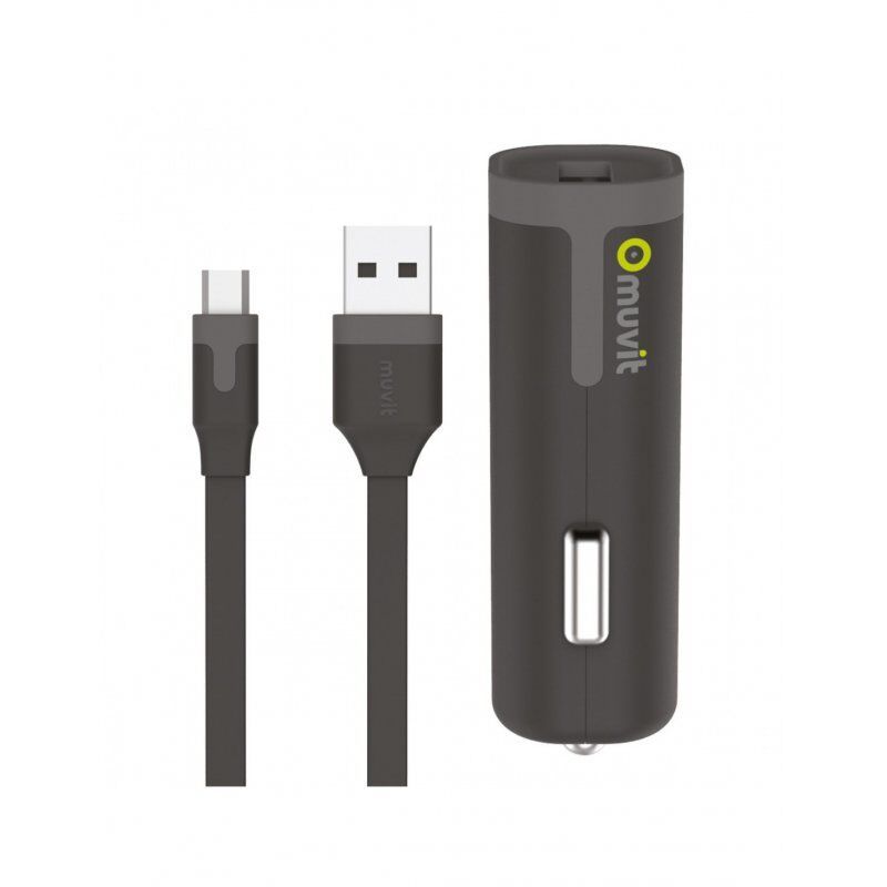 Muvit MUPAK0324 chargeur d'appareils mobiles Universel Noir Allume-cigare Auto