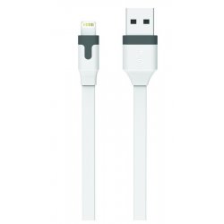 TAB CABLE PLAT CHARGE & SYNCHRO 2.4A USB/LIGHTNING 2M BLANC