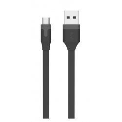 Muvit MUUSC0160 USB cable 2 m USB A Micro-USB B Black, Grey