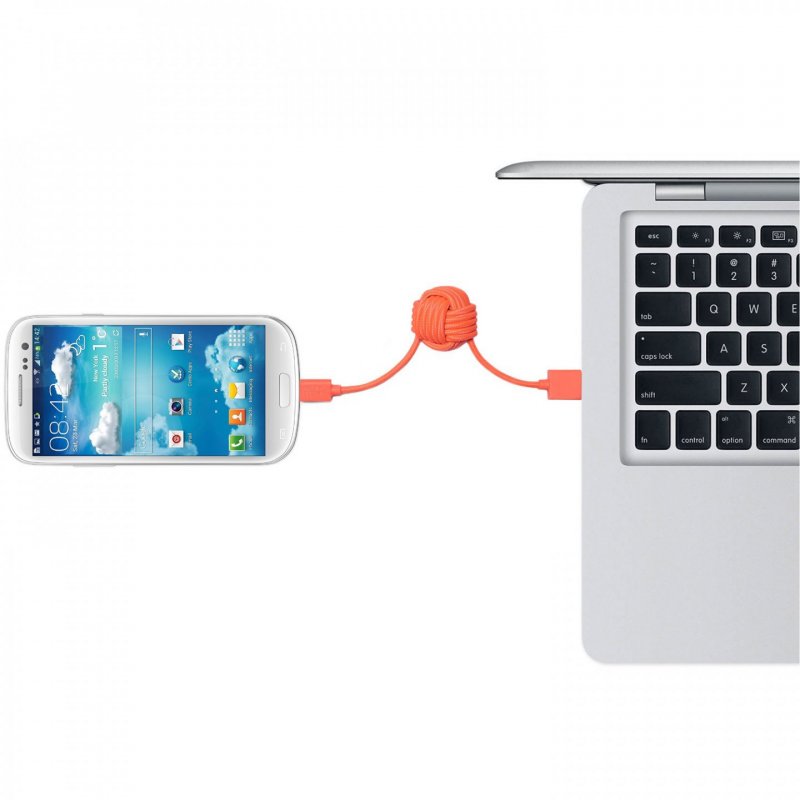 Native Union KEY-MUSB-COR USB cable USB 2.0 USB A Micro-USB A Coral