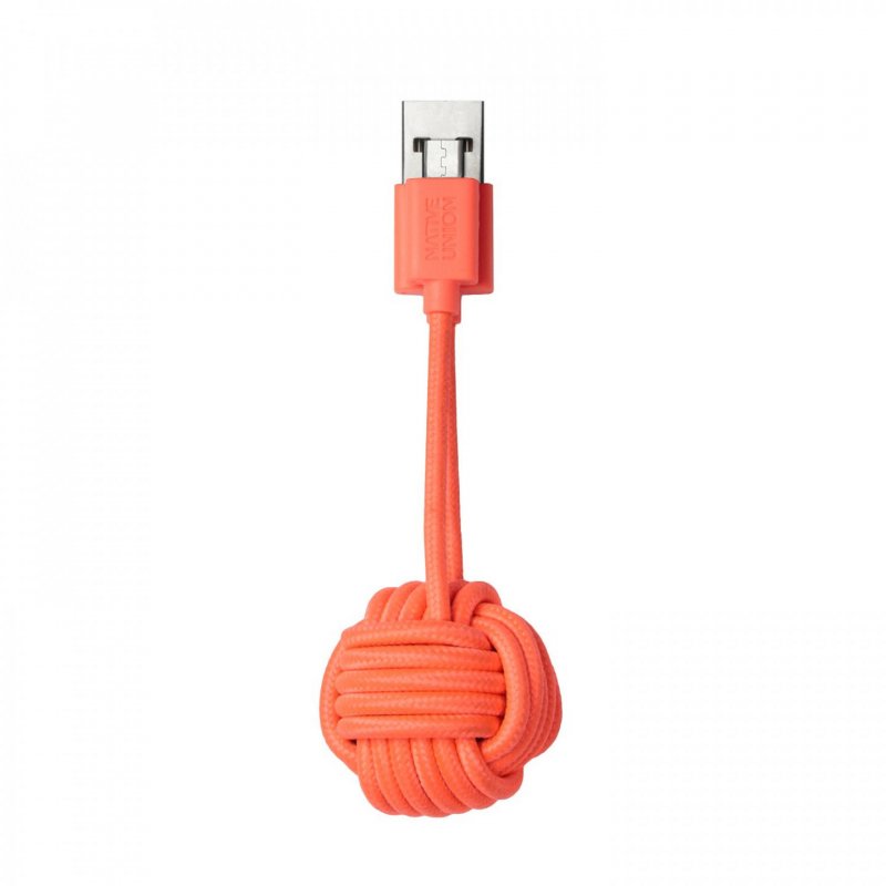 NATIVE UNION KEY CABLE MICRO USB CORAIL