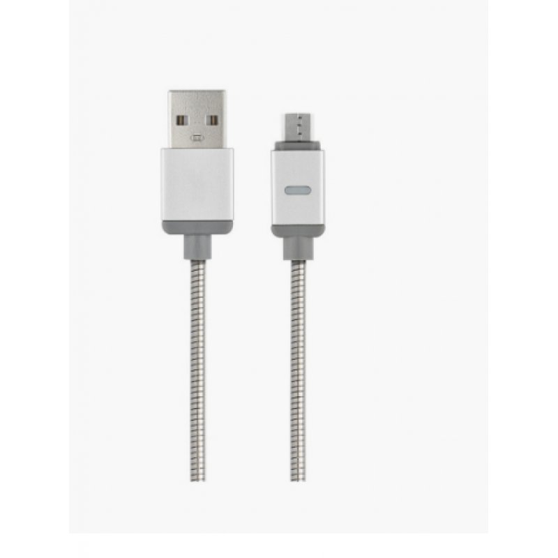 POWERSTEEL CABLE MICRO USB RENFORCE METALISE 1M