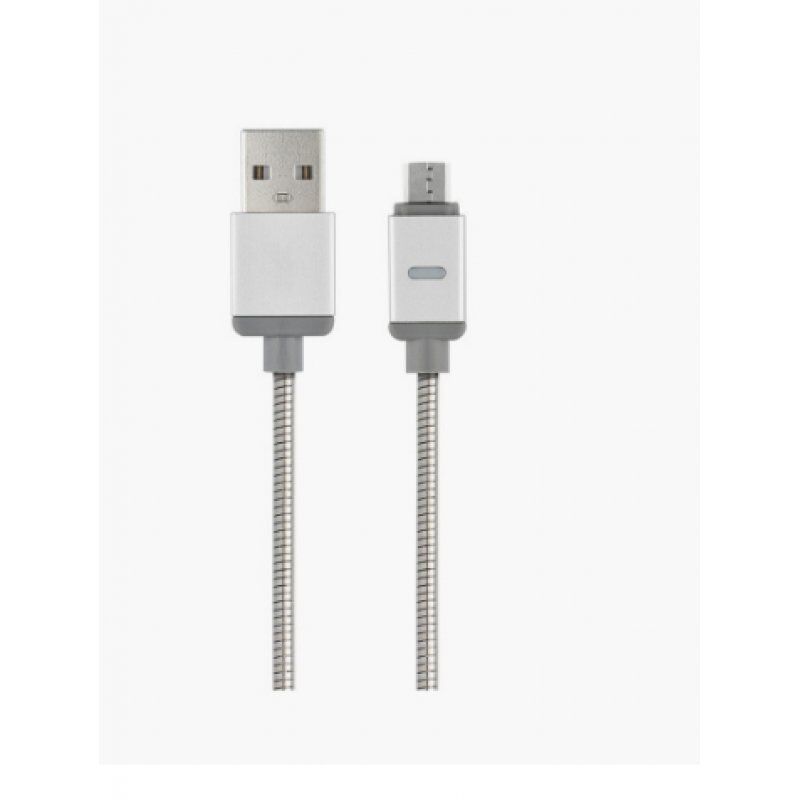 QDOS QD-240-AG câble USB 1 m USB 2.0 USB A Micro-USB A Argent