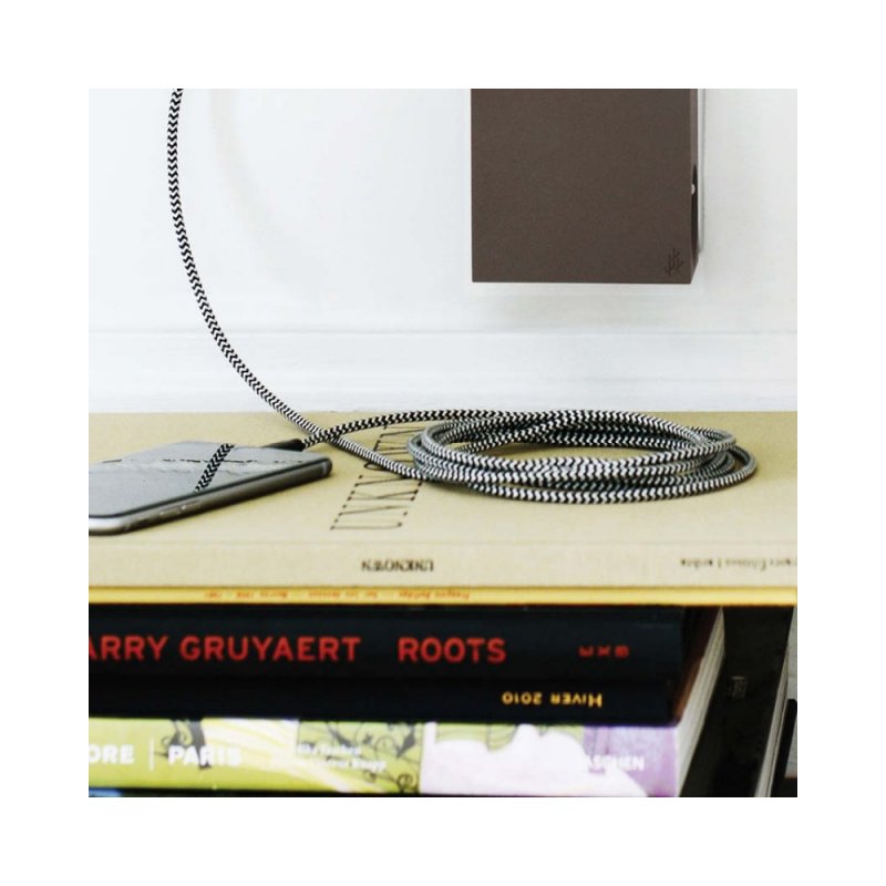 Usbepower FAB 250 - Micro USB USB cable 2.5 m USB 2.0 USB A Micro-USB A Black, White