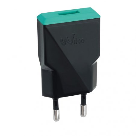 CHARGEUR SECTEUR UNIVERSEL 1MAH 1USB NOIR/BLEEN