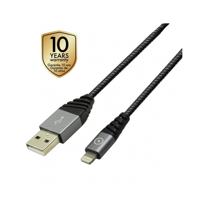 Muvit TGUSC0001 lightning cable 1.2 m Grey