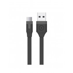 Muvit MUUSC0208 USB cable 1 m USB 2.0 USB A USB C Black