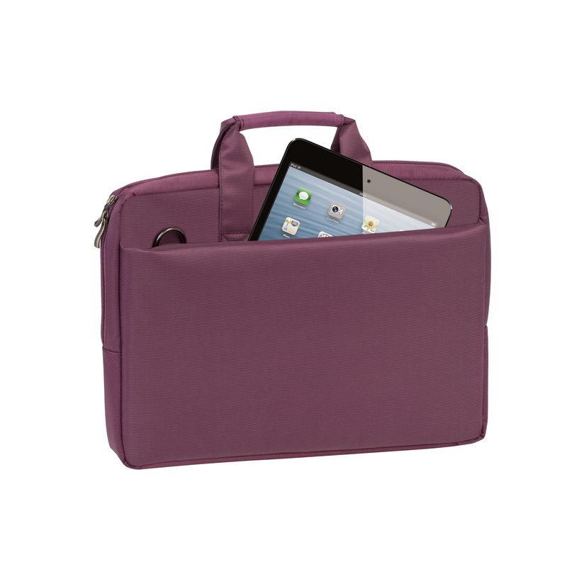 CENTRAL Sacoche mauve 2 poches de rangement - 15.6"