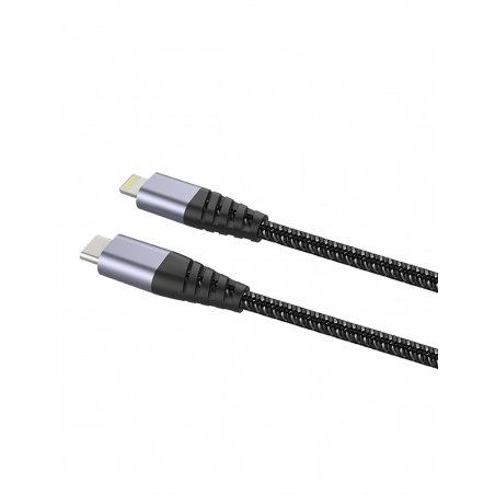 TIGER CABLE ULTRA RESISTANT TYPE C/LIGHTNING MFI 2M GRIS
