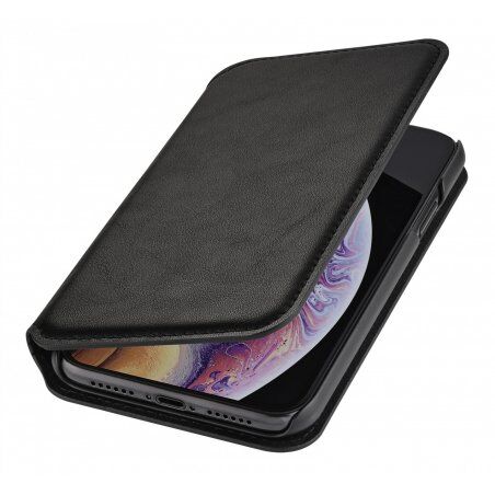 QDOS Milano mobile phone case 15.5 cm (6.1") Folio Black