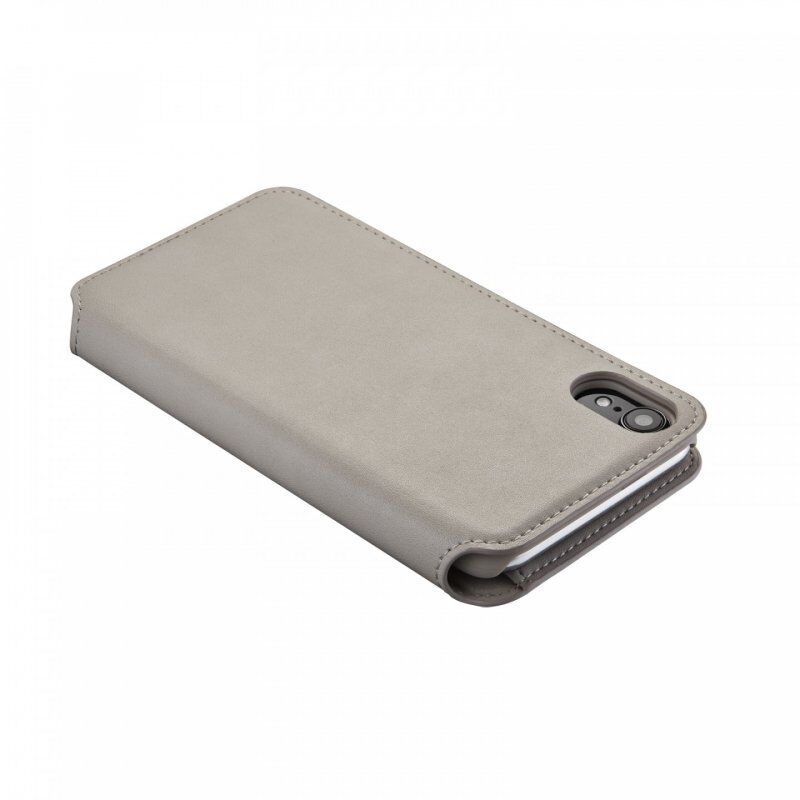 QDOS Milano mobile phone case 15.5 cm (6.1") Folio Taupe