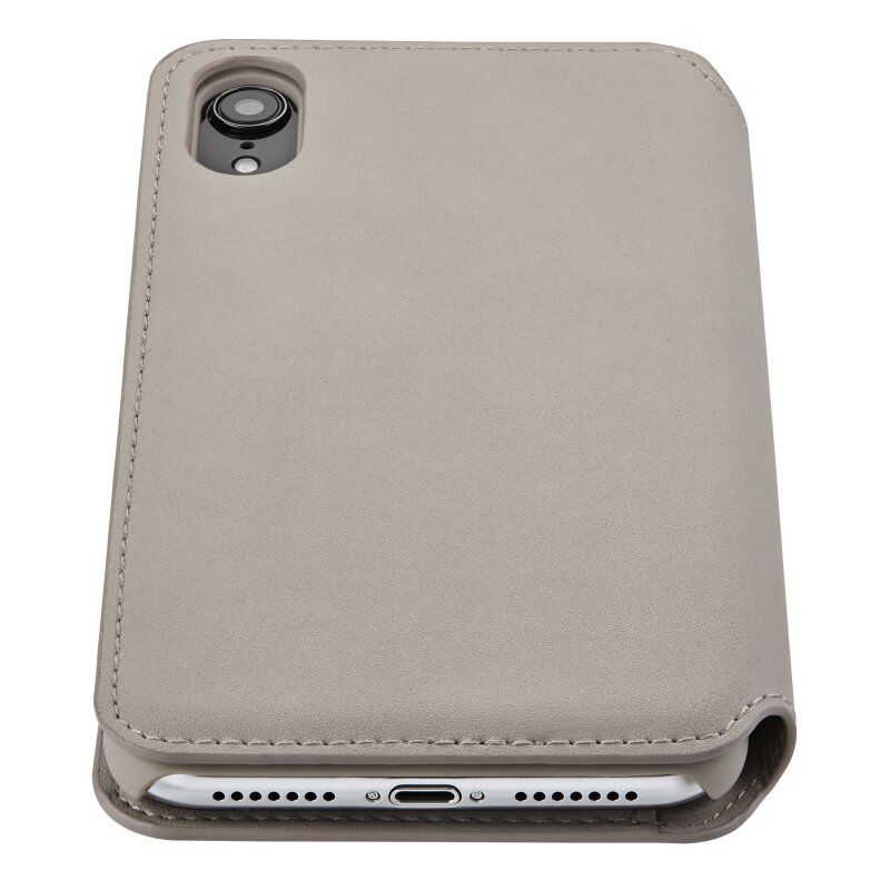 QDOS Milano mobile phone case 15.5 cm (6.1") Folio Taupe