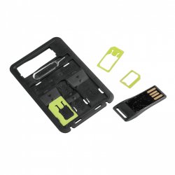 CONNECT PACK 3 ADAPTATEURS SIM UNIVERSELS + LECTEUR MICRO SD
