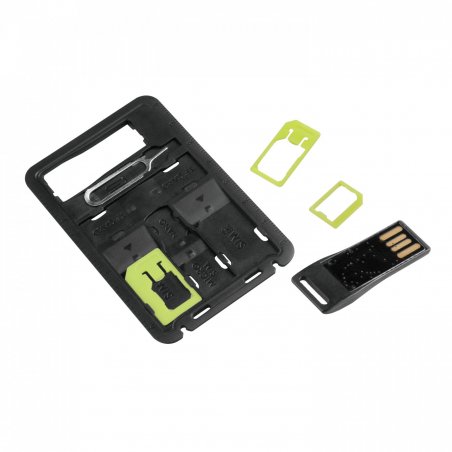 CONNECT PACK 3 ADAPTATEURS SIM UNIVERSELS + LECTEUR MICRO SD