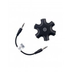 CONNECT HUB JACK 3.5MM 5 SORTIES NOIR