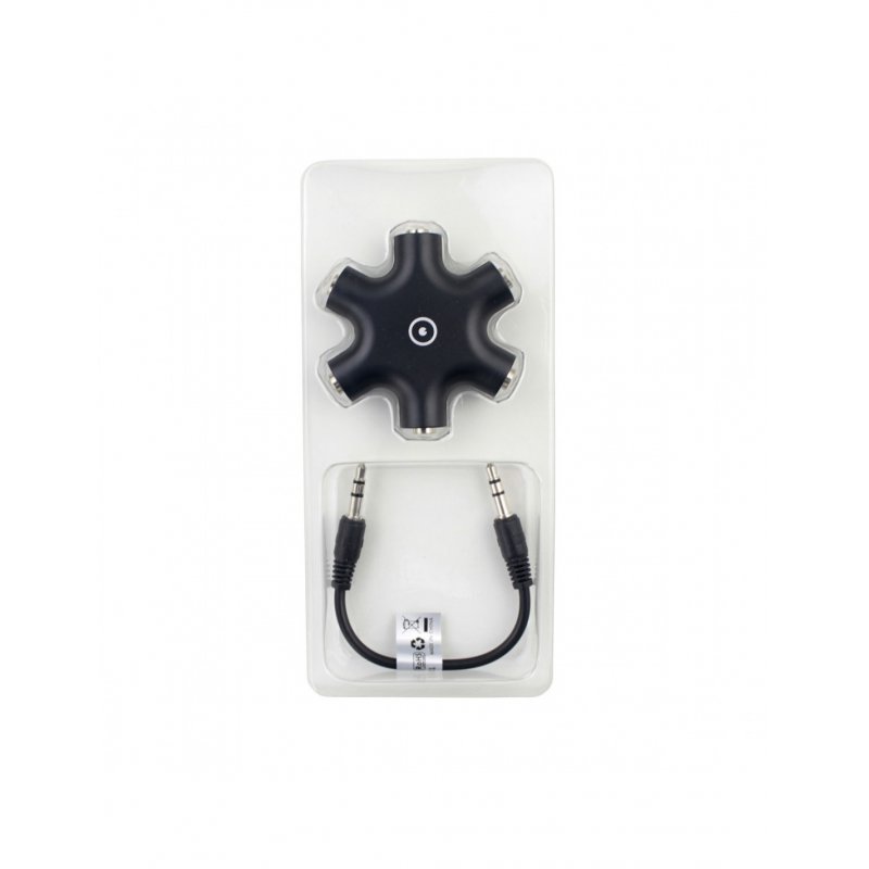 CONNECT HUB JACK 3.5MM 5 SORTIES NOIR