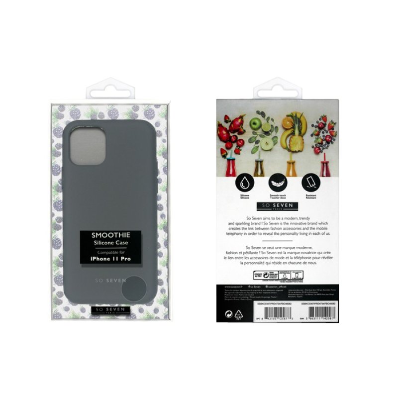 SO SEVEN SMOOTHIE mobile phone case 14.9 cm (5.85") Cover Black