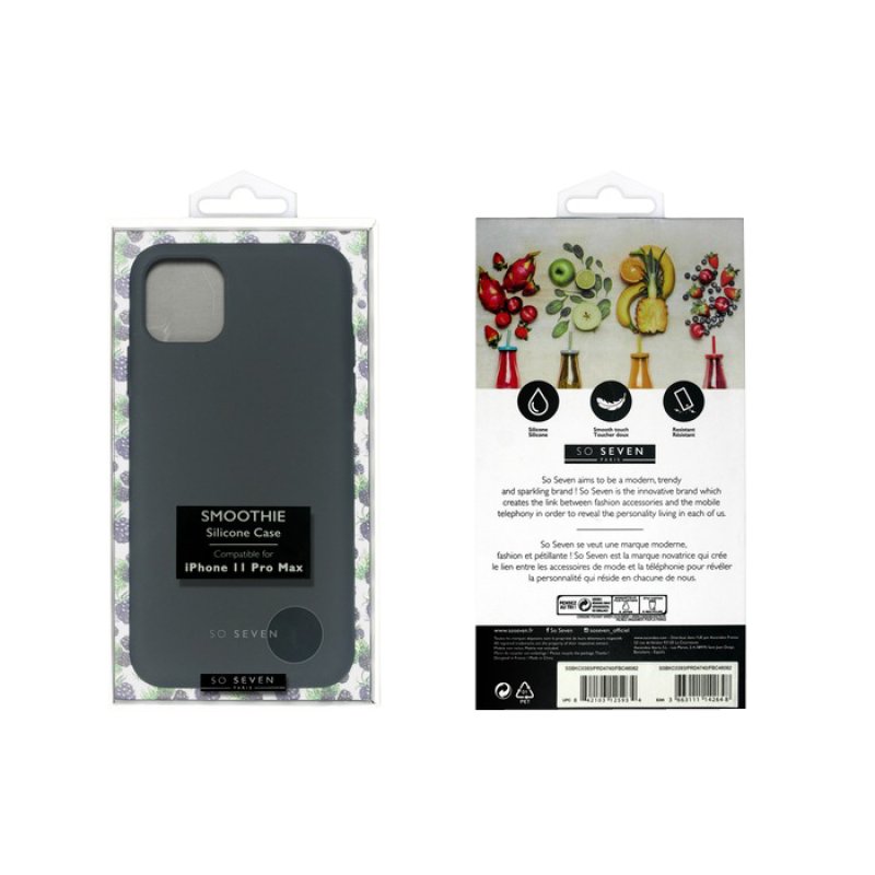 Ascendeo SMOOTHIE coque de protection pour téléphones portables 16,4 cm (6.46") Housse Noir