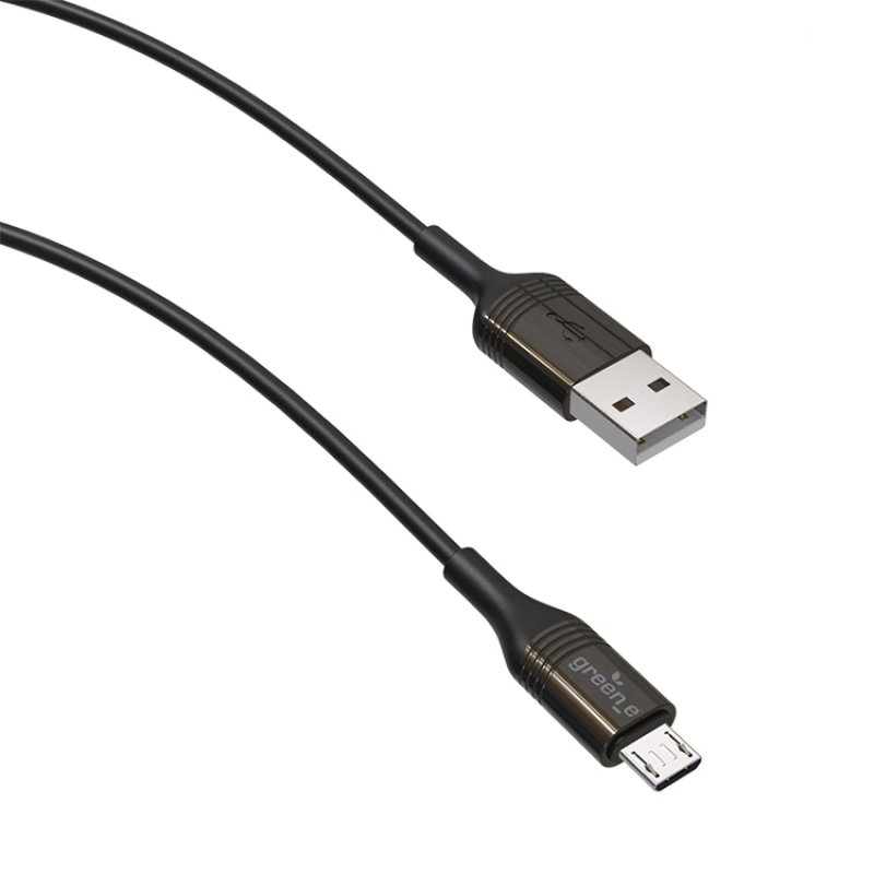 GREEN_E CABLE MICRO USB NOIR 2.5M