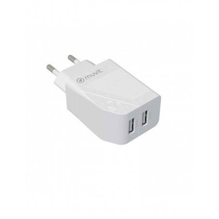 Muvit MCACC0003 chargeur d'appareils mobiles Universel Blanc Secteur Charge rapide Intérieure