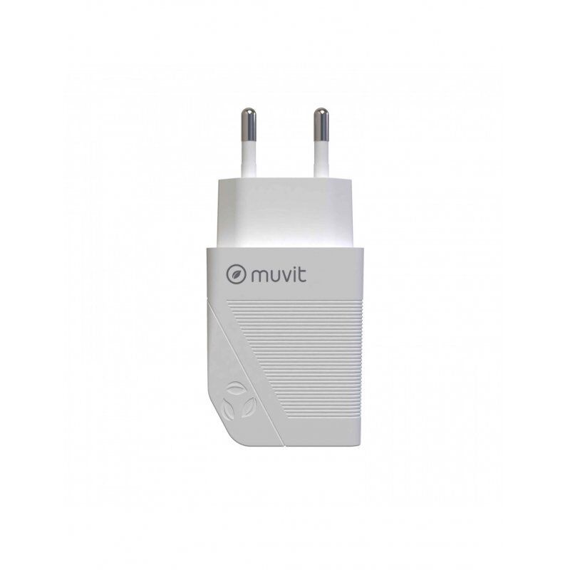 Muvit MCACC0003 chargeur d'appareils mobiles Universel Blanc Secteur Charge rapide Intérieure