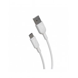 MUVIT FOR CHANGE CABLE USB A/USB C 1.2M BLANC