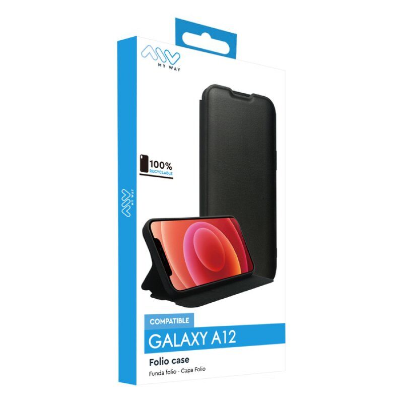 MYWAY FOLIO CASE FONCTION STAND SAMSUNG GALAXY A12