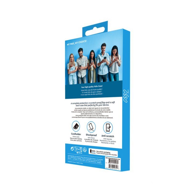 CaseMyWay MWFLS0004 coque de protection pour téléphones portables 16,5 cm (6.5") Étui avec portefeuille Noir